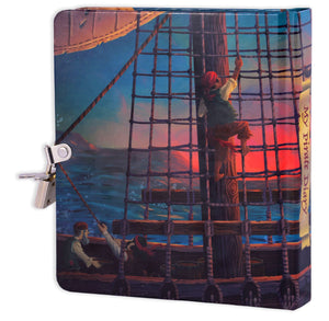 Pirate Ship Glow in the Dark Lock and Key Diary - Mollybee Kids