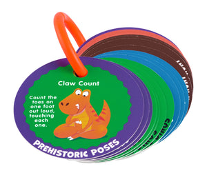 Preschool Action Cards Dino Stomp and Roar - Mollybee Kids