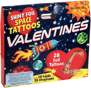 Shiny Foil Space Tattoos - Mollybee Kids