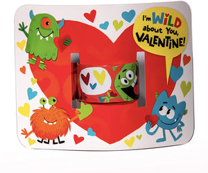 Silly Creature Valentines Slap Bracelets and Cards - Mollybee Kids