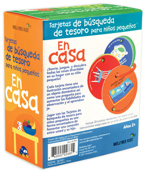 Toddler Scavenger Hunt Cards at Home - Spanish Edition - Mollybee Kids