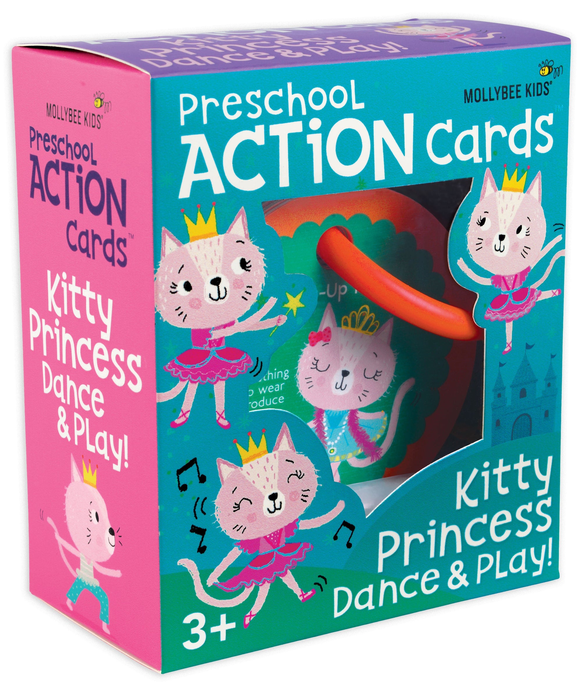 Preschool Action Cards Kitty Princess Dance & Play! - Mollybee Kids