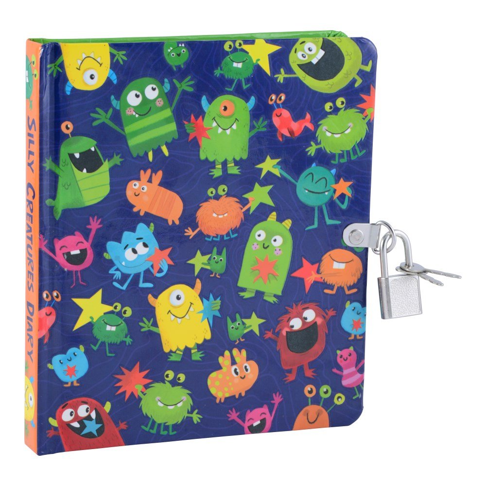 Silly Monsters Glow in the Dark Lock and Key Diary - Mollybee Kids