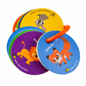 Toddler Action Cards Animal Moves and Sounds Game - Mollybee Kids