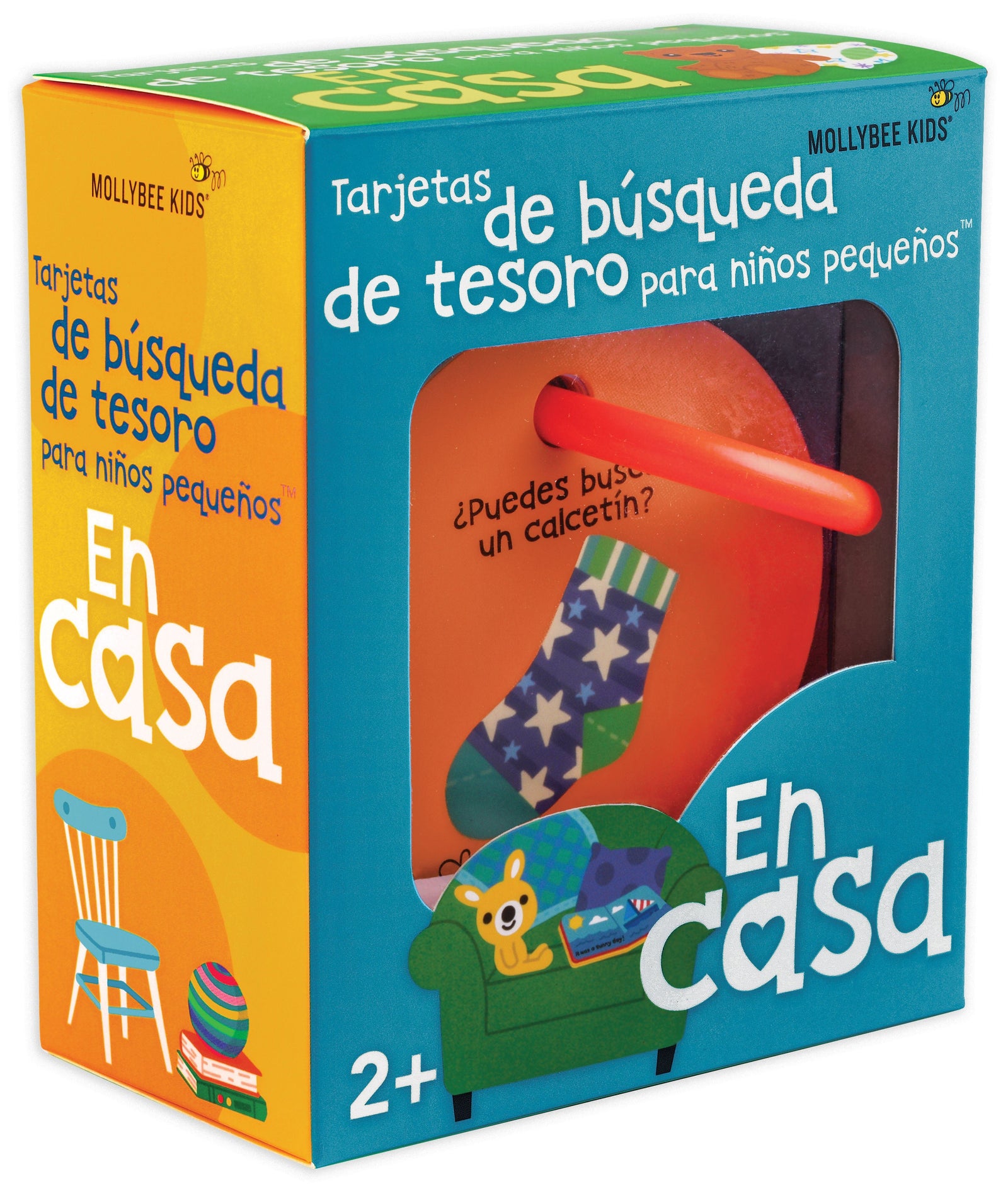 Toddler Scavenger Hunt Cards at Home - Spanish Edition - Mollybee Kids