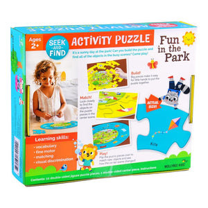 Toddler Seek-and-Find Activity Puzzle Fun in the Park - Mollybee Kids