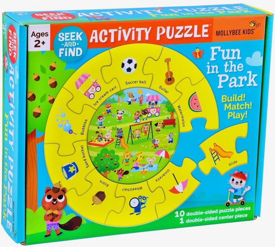 Toddler Seek-and-Find Activity Puzzle Fun in the Park - Mollybee Kids
