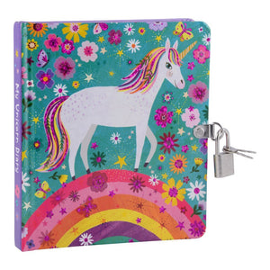 Unicorn Lock and Key Diary - Mollybee Kids